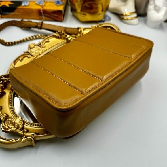 🆕 TORY BURCH 🧿 NWOT Kira Chain Shoulder Bag, Toasted Sesame - AUTHENTICATED - Picture 6 of 16